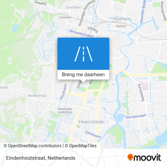 Eindenhoutstraat kaart