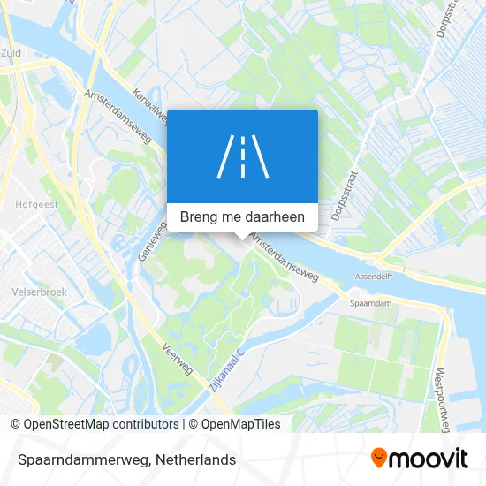 Spaarndammerweg kaart