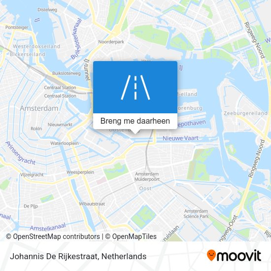 Johannis De Rijkestraat kaart