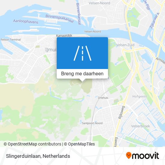 Slingerduinlaan kaart