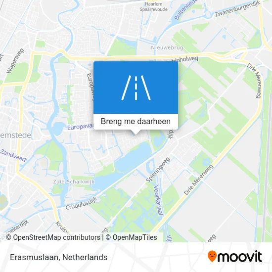 Erasmuslaan kaart