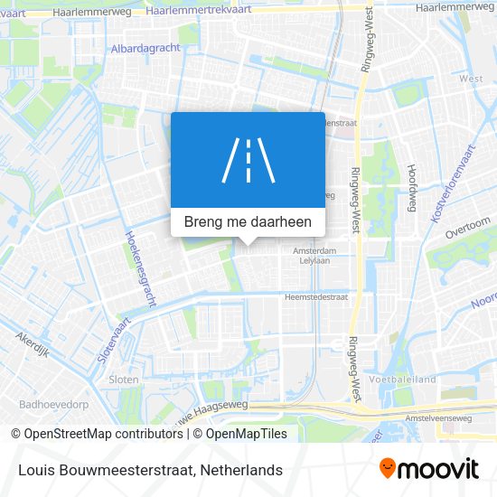 Louis Bouwmeesterstraat kaart