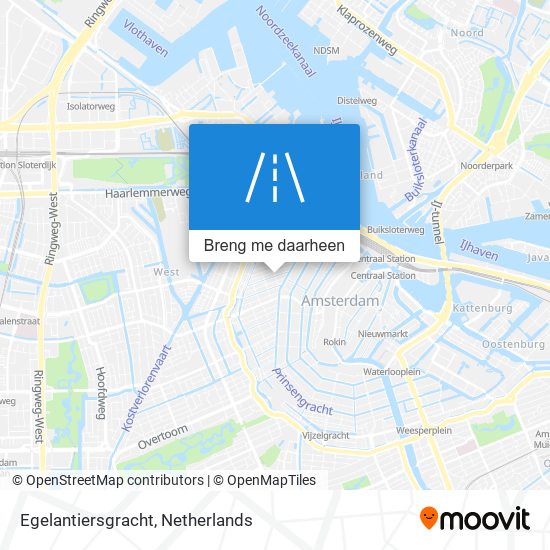 Egelantiersgracht kaart