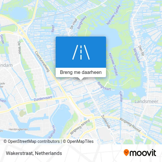Wakerstraat kaart
