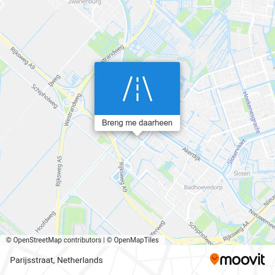 Parijsstraat kaart