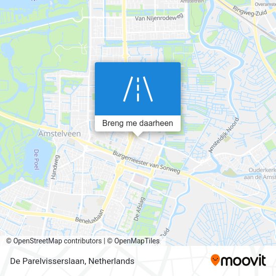 De Parelvisserslaan kaart