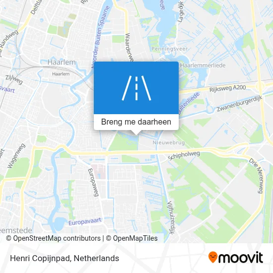 Henri Copijnpad kaart