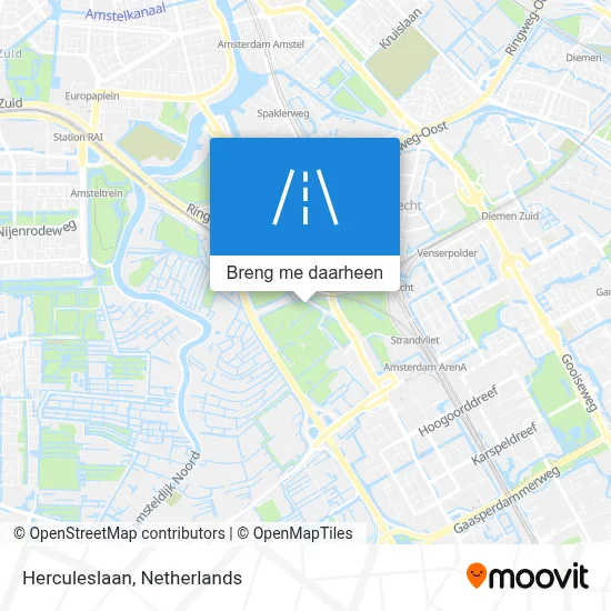Herculeslaan kaart