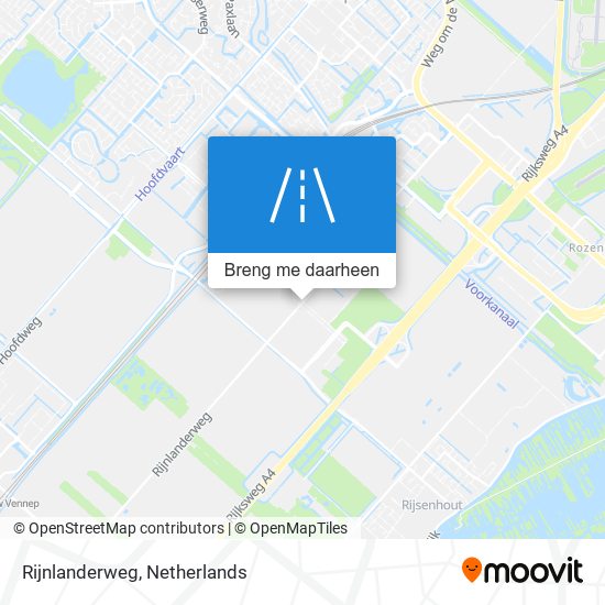 Rijnlanderweg kaart