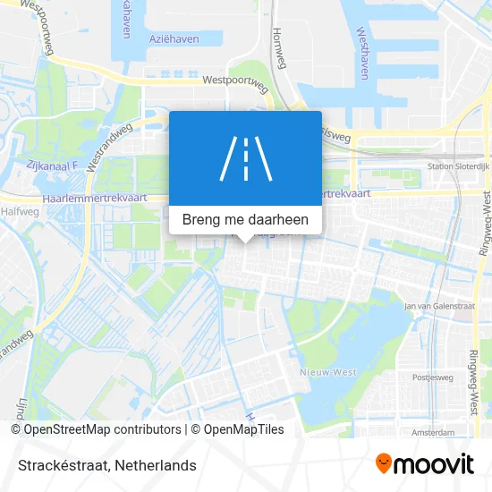Strackéstraat kaart