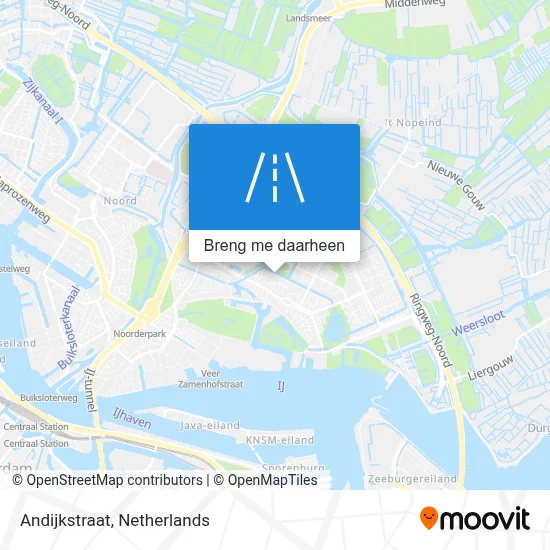 Andijkstraat kaart