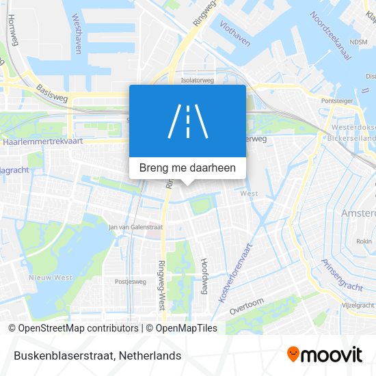 Buskenblaserstraat kaart