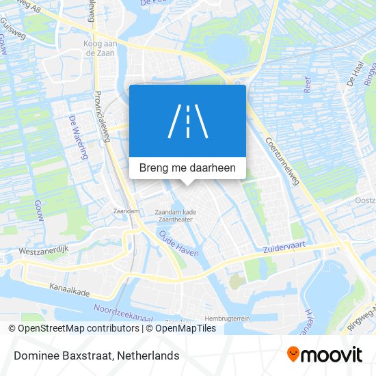Dominee Baxstraat kaart