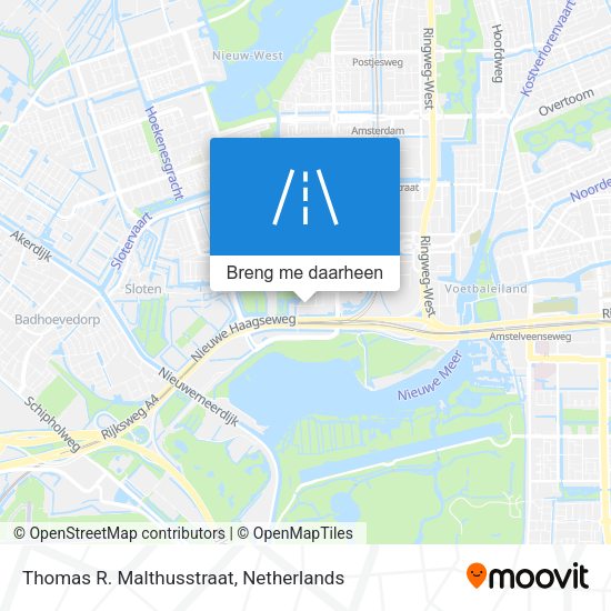 Thomas R. Malthusstraat kaart
