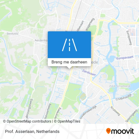 Prof. Asserlaan kaart