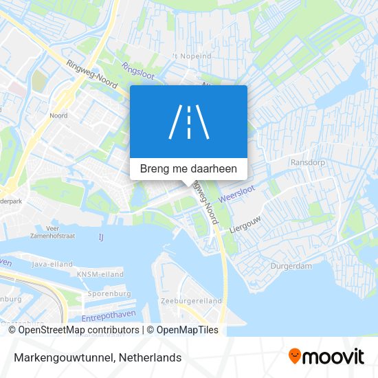 Markengouwtunnel kaart