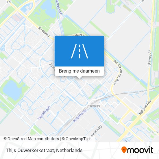 Thijs Ouwerkerkstraat kaart