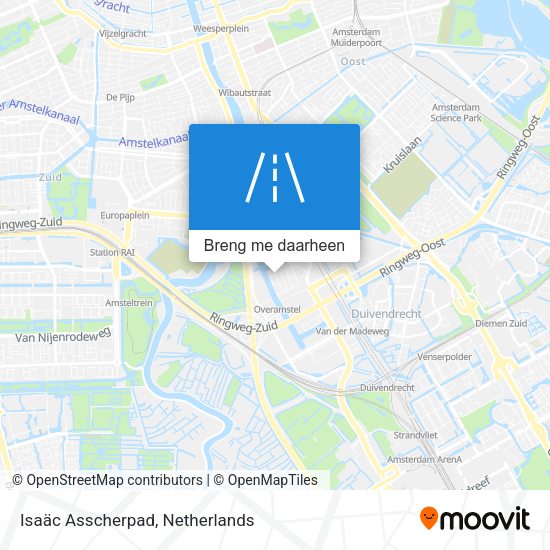 Isaäc Asscherpad kaart
