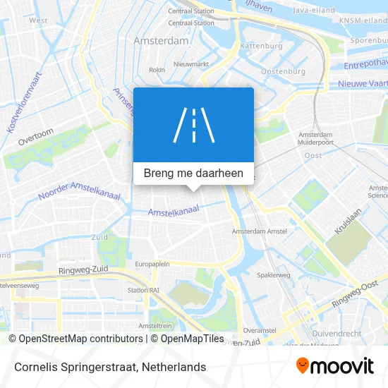 Cornelis Springerstraat kaart