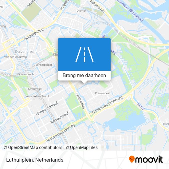 Luthuliplein kaart