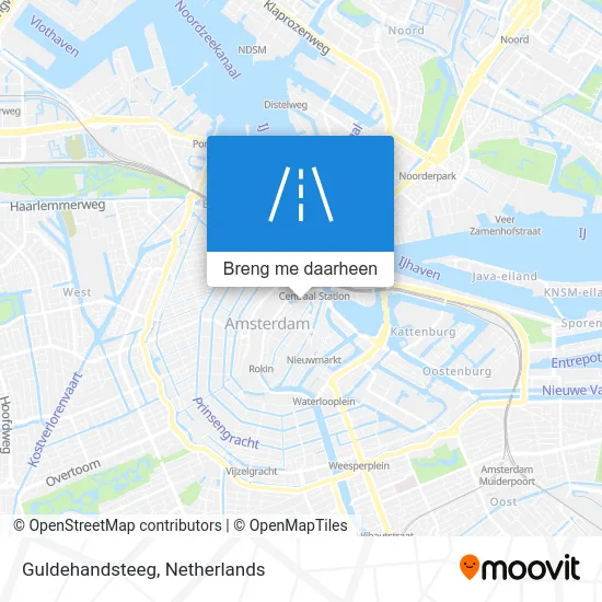 Guldehandsteeg kaart