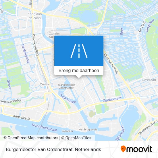 Burgemeester Van Ordenstraat kaart