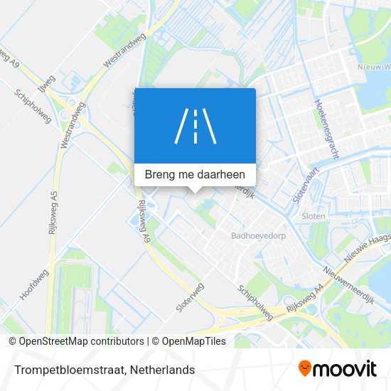 Trompetbloemstraat kaart