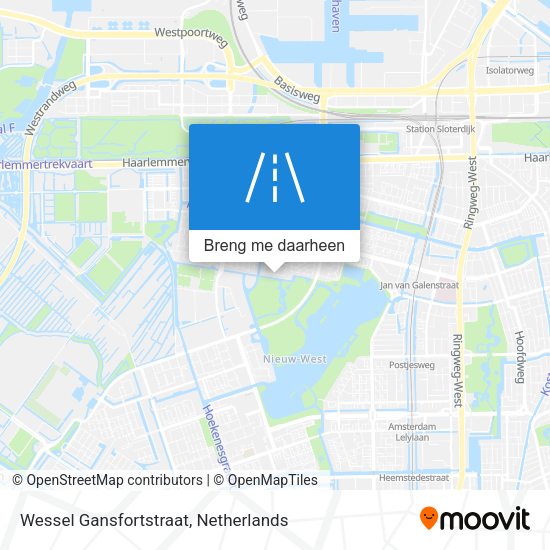 Wessel Gansfortstraat kaart