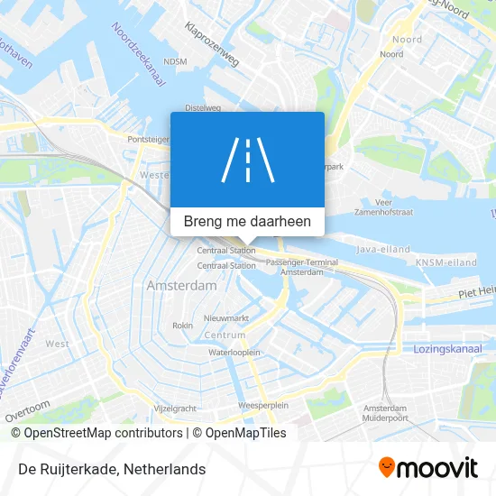 De Ruijterkade kaart