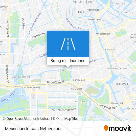 Messchaertstraat kaart