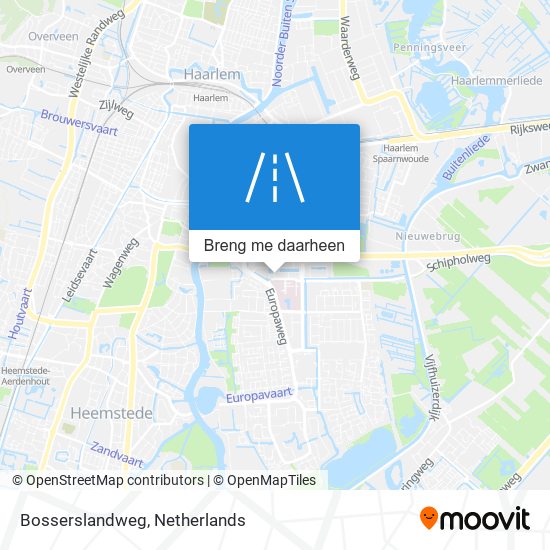 Bosserslandweg kaart