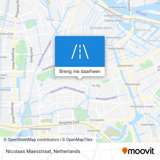 Nicolaas Maesstraat kaart