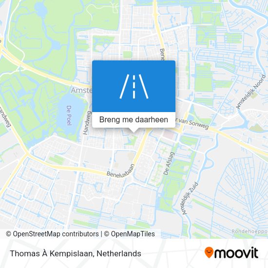 Thomas À Kempislaan kaart