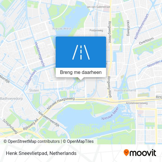 Henk Sneevlietpad kaart
