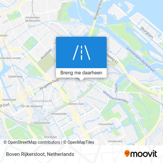 Boven Rijkersloot kaart