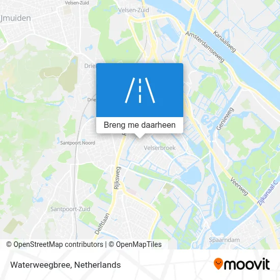 Waterweegbree kaart
