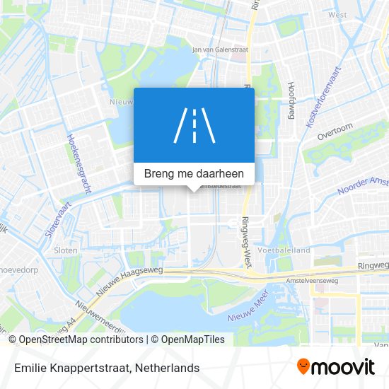 Emilie Knappertstraat kaart