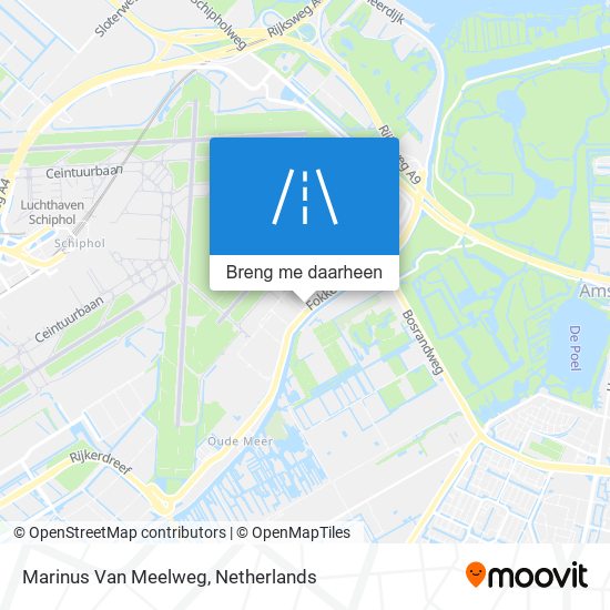 Marinus Van Meelweg kaart