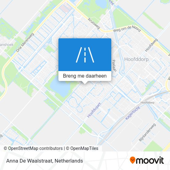 Anna De Waalstraat kaart