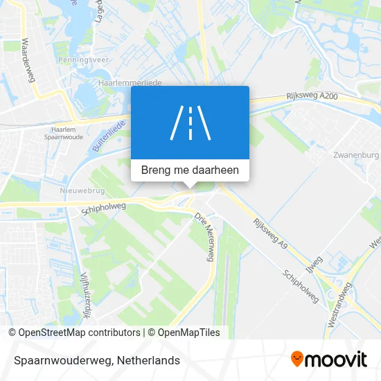 Spaarnwouderweg kaart