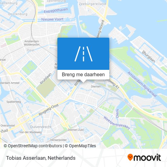 Tobias Asserlaan kaart