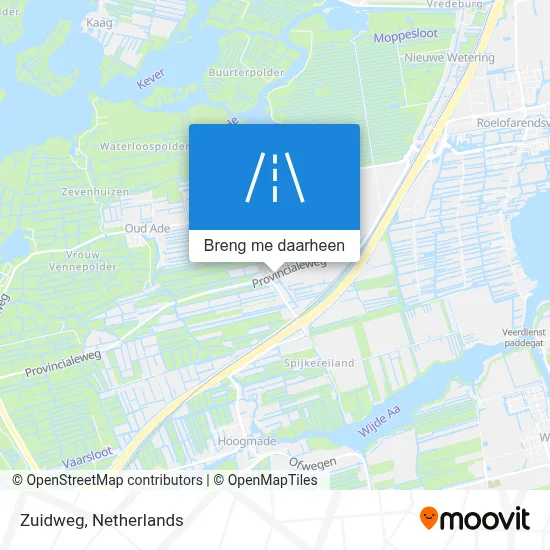 Zuidweg kaart
