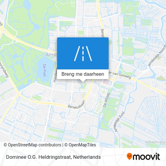 Dominee O.G. Heldringstraat kaart