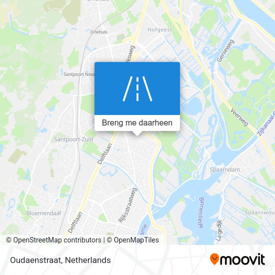 Oudaenstraat kaart
