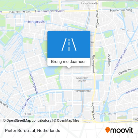 Pieter Borstraat kaart