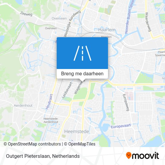 Outgert Pieterslaan kaart