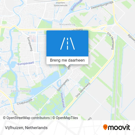 Vijfhuizen kaart