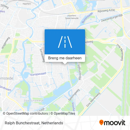 Ralph Bunchestraat kaart
