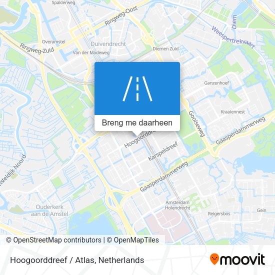 Hoogoorddreef / Atlas kaart
