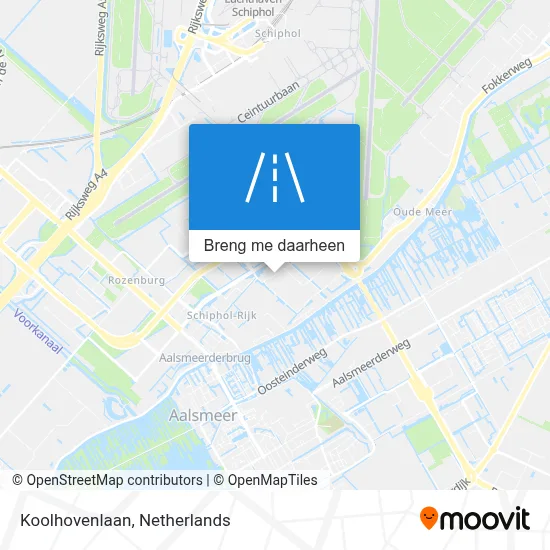 Koolhovenlaan kaart